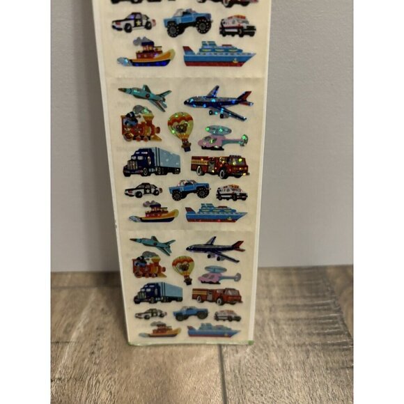 Vintage SandyLion Prismatic Mini Vehicles Transportation Stickers Sealed - Picture 3 of 9